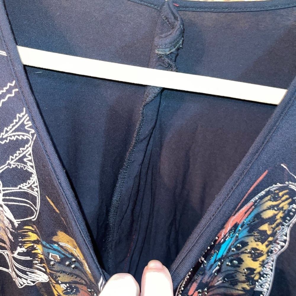 Y2K Butterfly Sheer Back Top - Picture 5 of 7